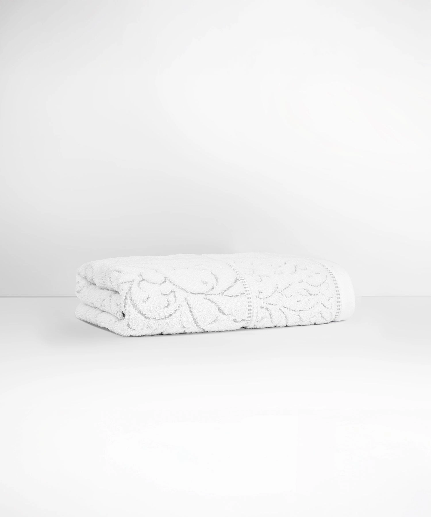 Nectarsoft Be Our Guest Bath Towel, 625 GSM, 100% Cotton, White, Curate