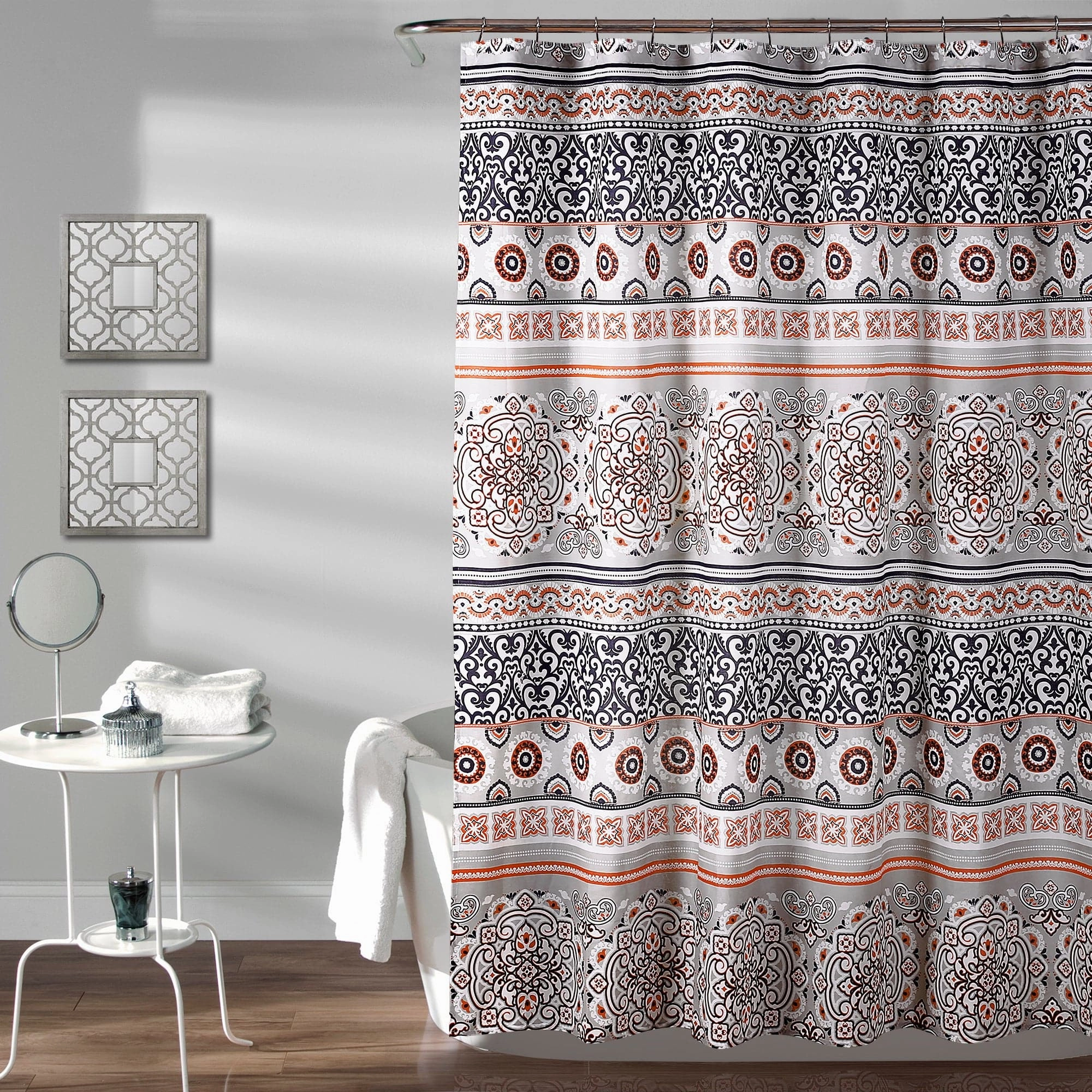 Nesco Stripe Shower Curtain shower curtain,bath curtain,bathroom decor