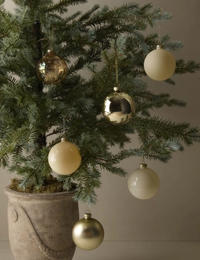 Neutral Bulb Ornaments (Set of 6) by Cody Foster And Co home decor,home accents,interior accessories