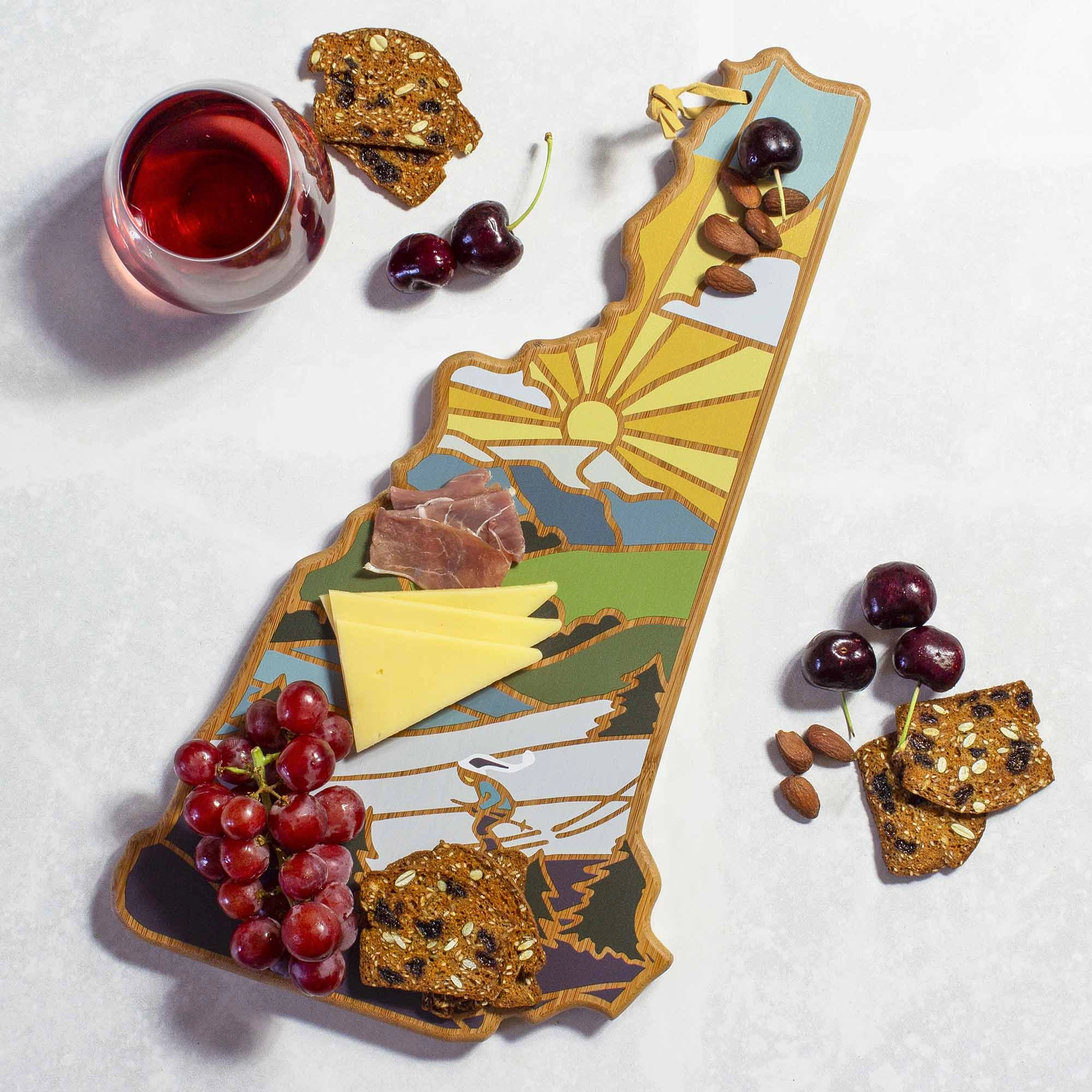New Hampshire Cutting Board with Artwork by Summer Stokes