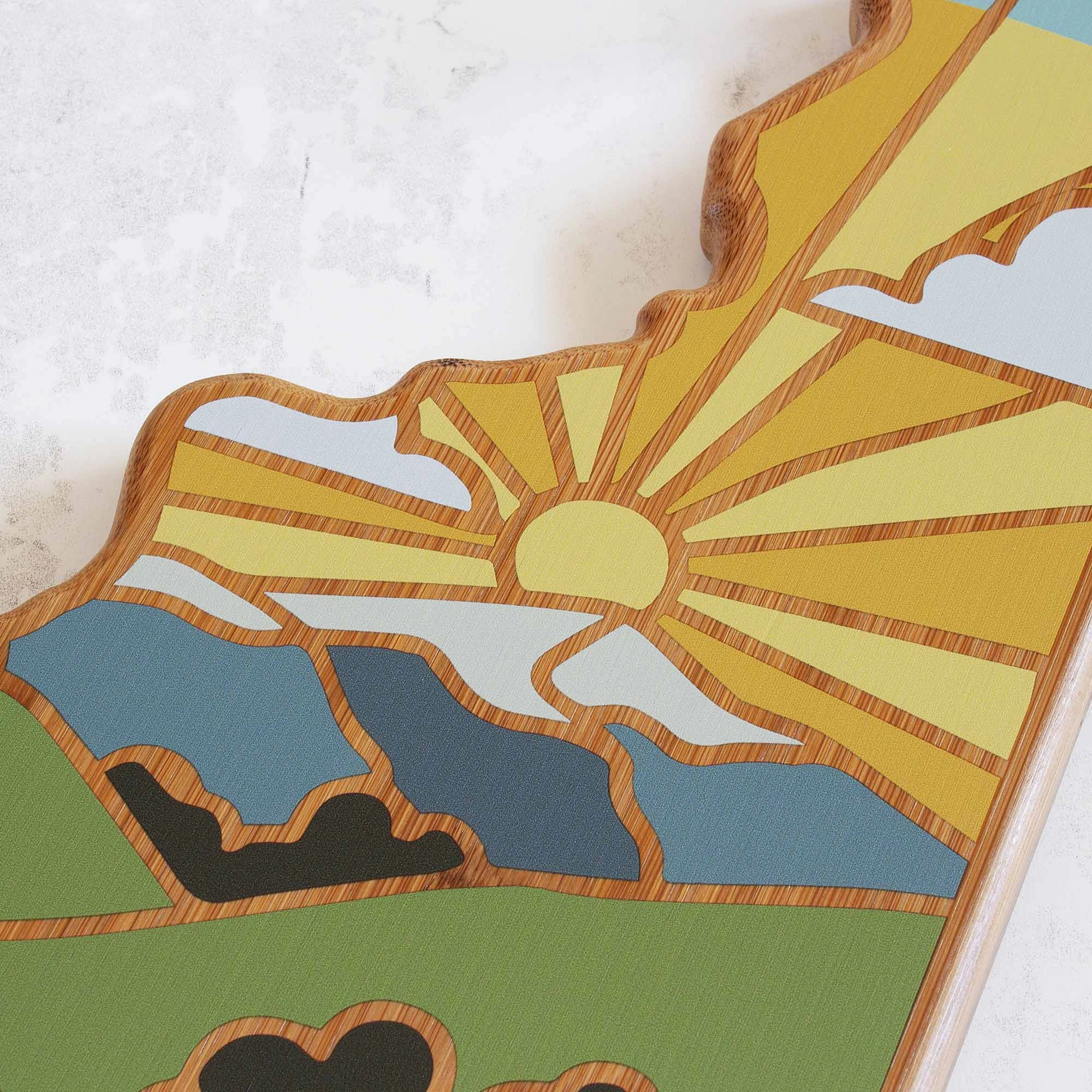 New Hampshire Cutting Board with Artwork by Summer Stokes