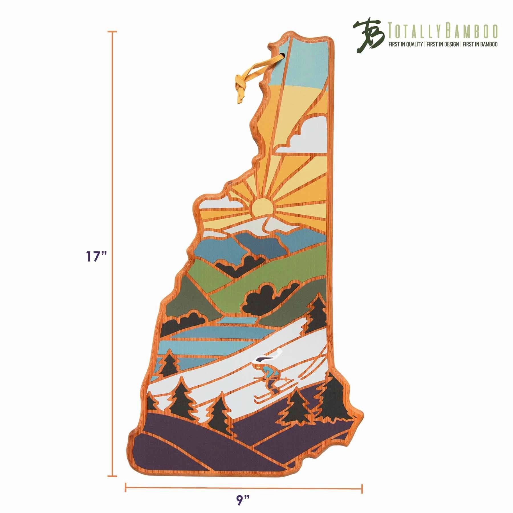 New Hampshire Cutting Board with Artwork by Summer Stokes