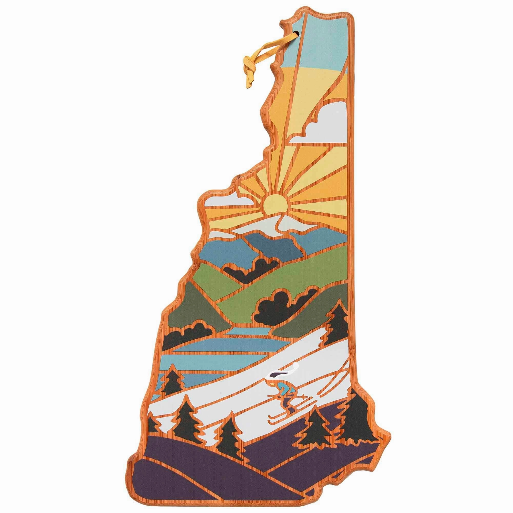 New Hampshire Cutting Board with Artwork by Summer Stokes cutting board,chopping board,kitchen tools