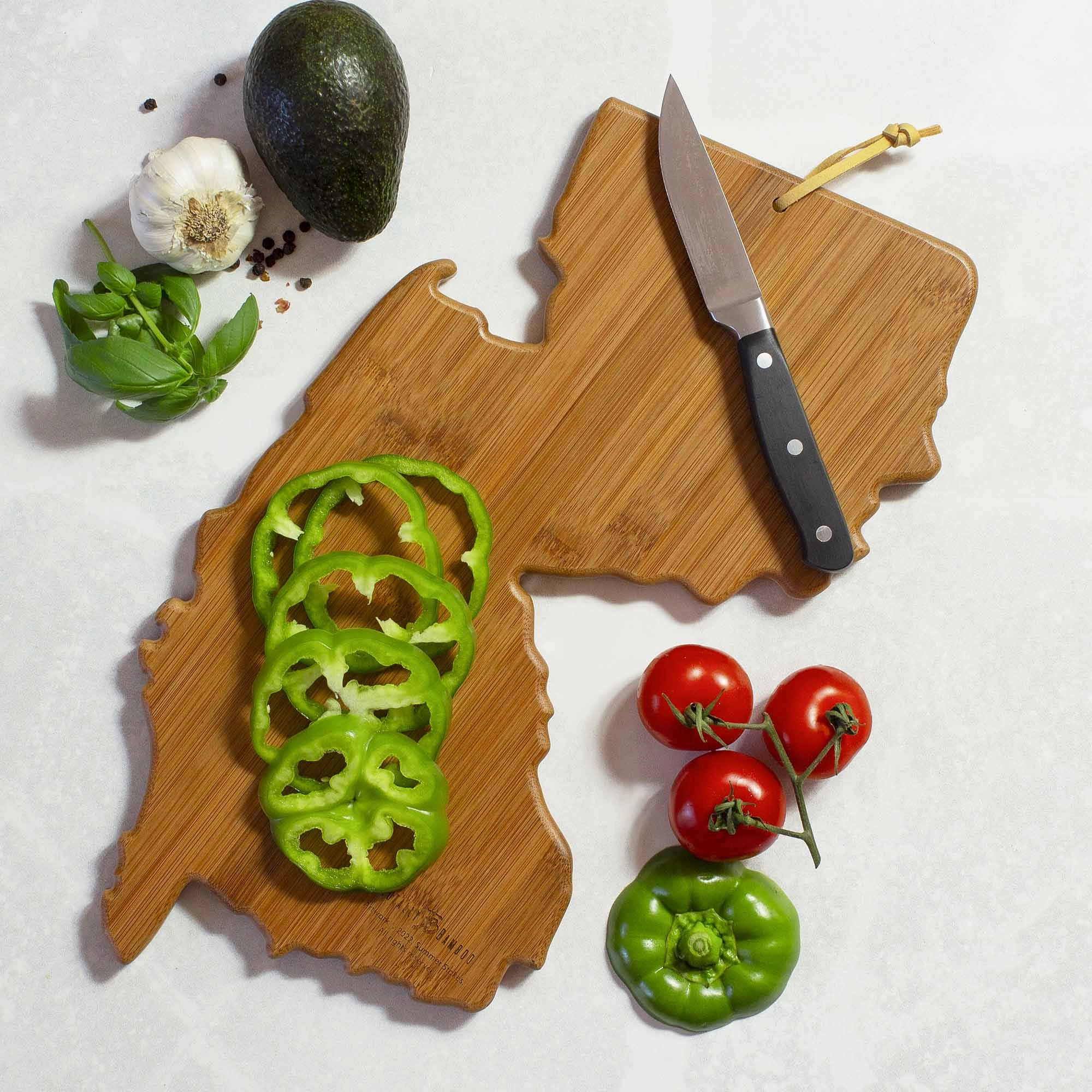 New Jersey Cutting Board with Artwork by Summer Stokes