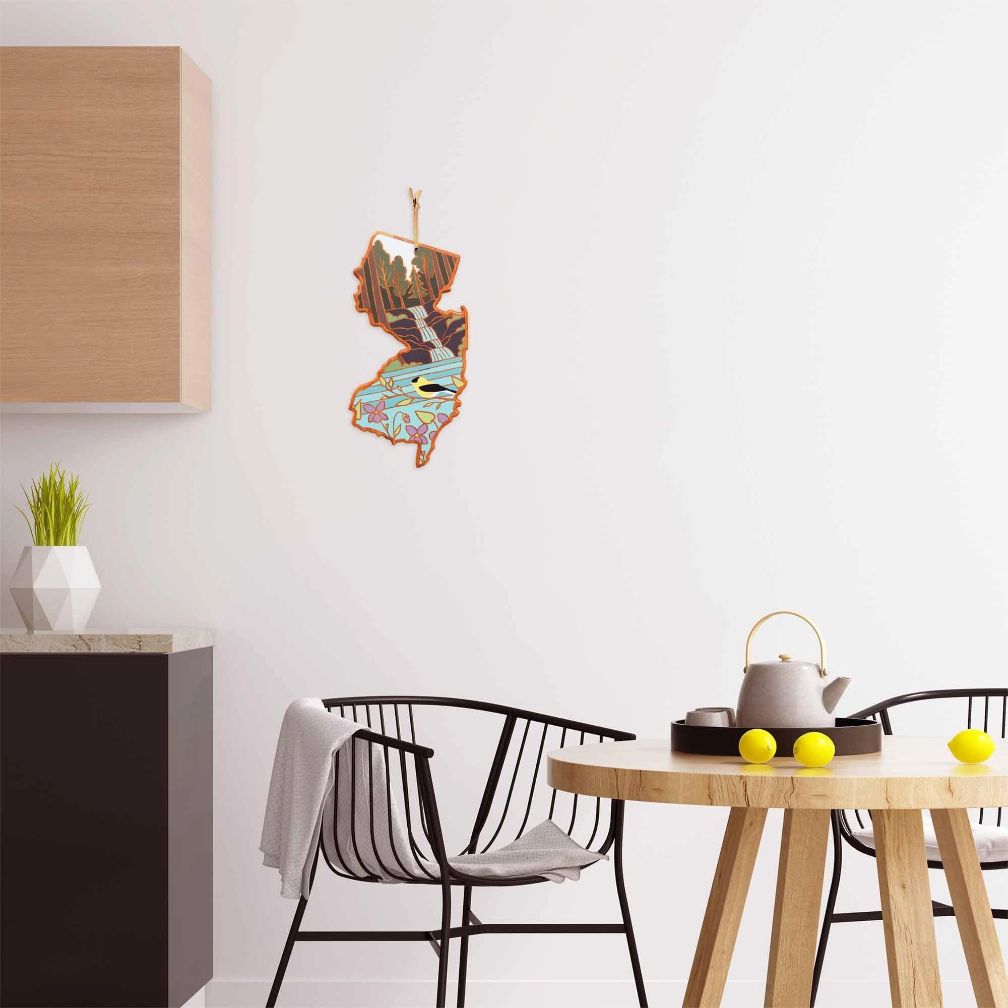 New Jersey Cutting Board with Artwork by Summer Stokes