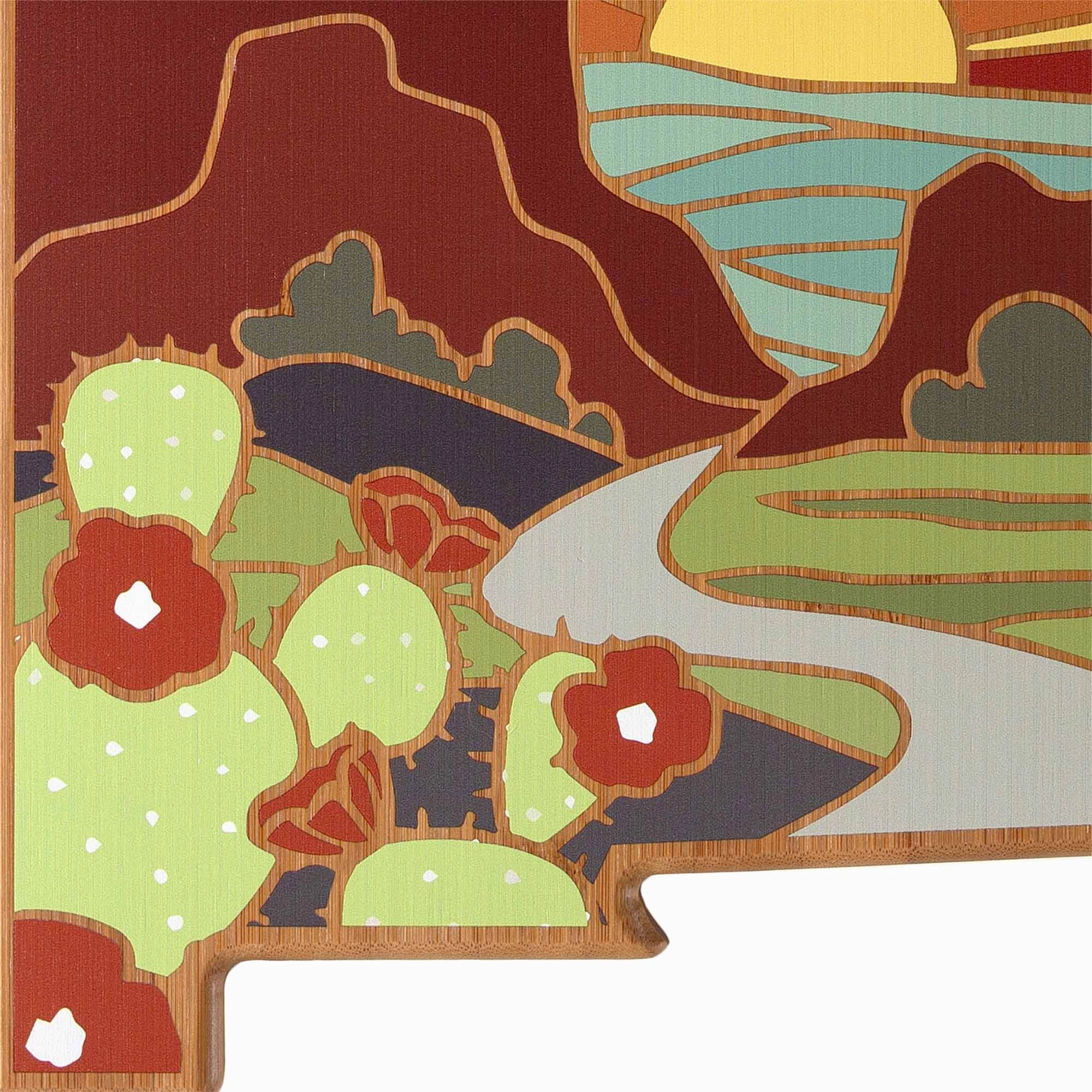 New Mexico Cutting Board with Artwork by Summer Stokes