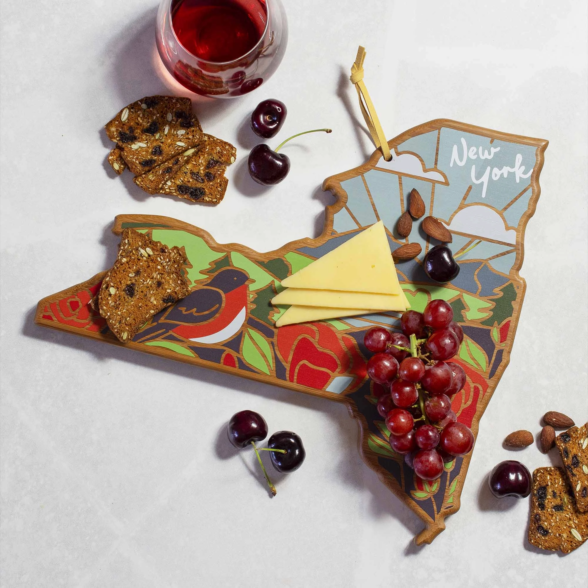 New York Cutting Board with Artwork by Summer Stokes
