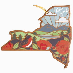 New York Cutting Board with Artwork by Summer Stokes cutting board,chopping board,kitchen tools