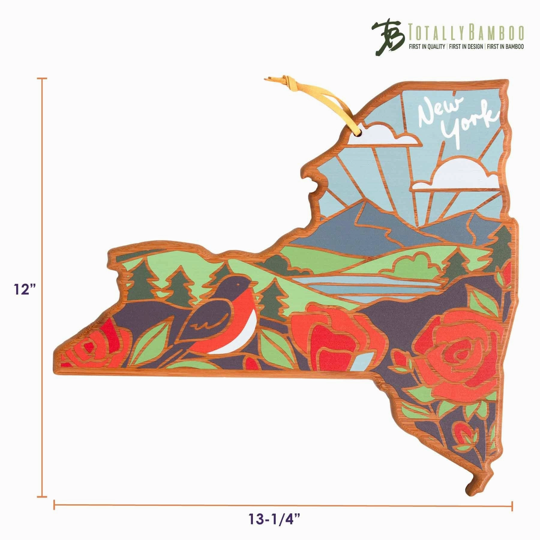 New York Cutting Board with Artwork by Summer Stokes