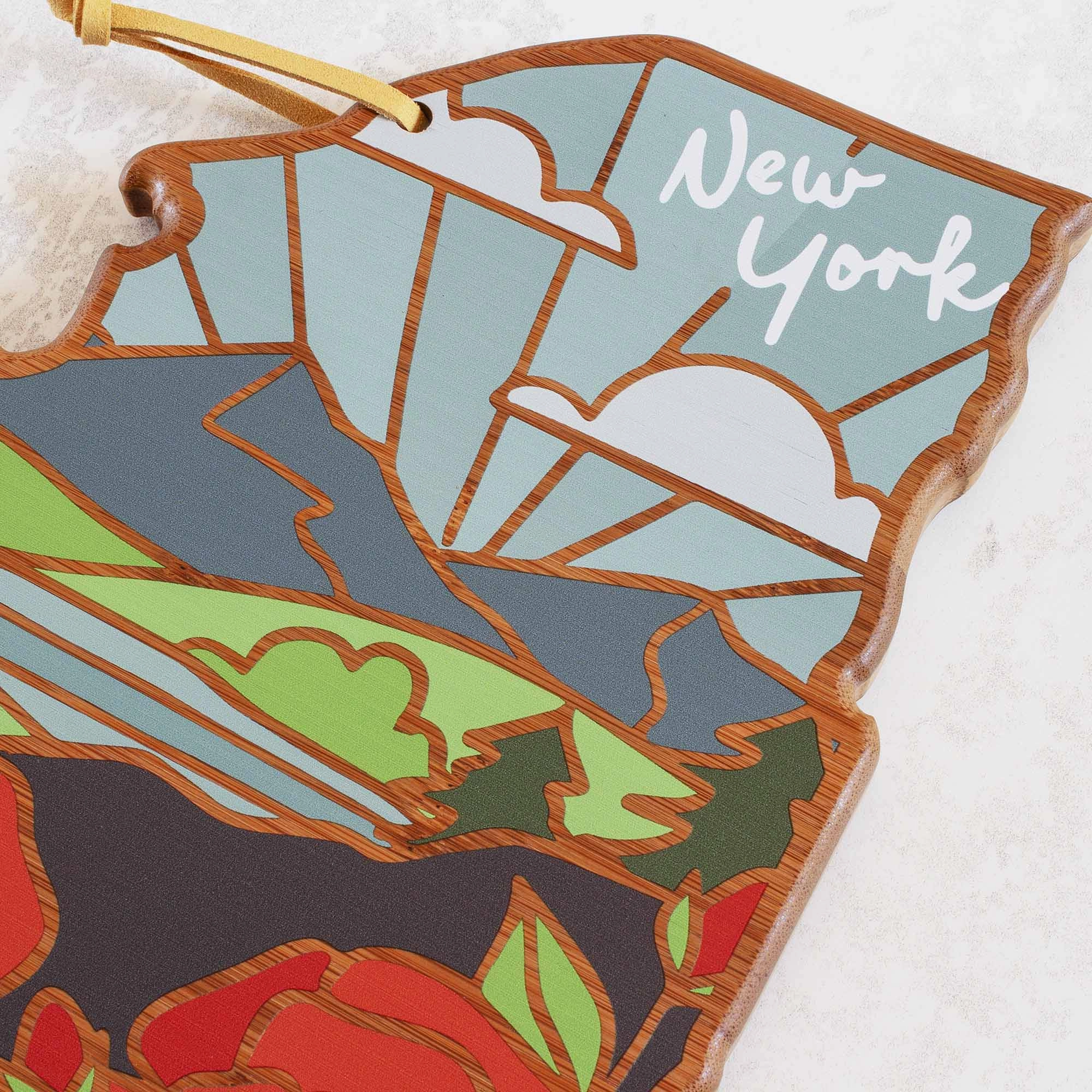New York Cutting Board with Artwork by Summer Stokes