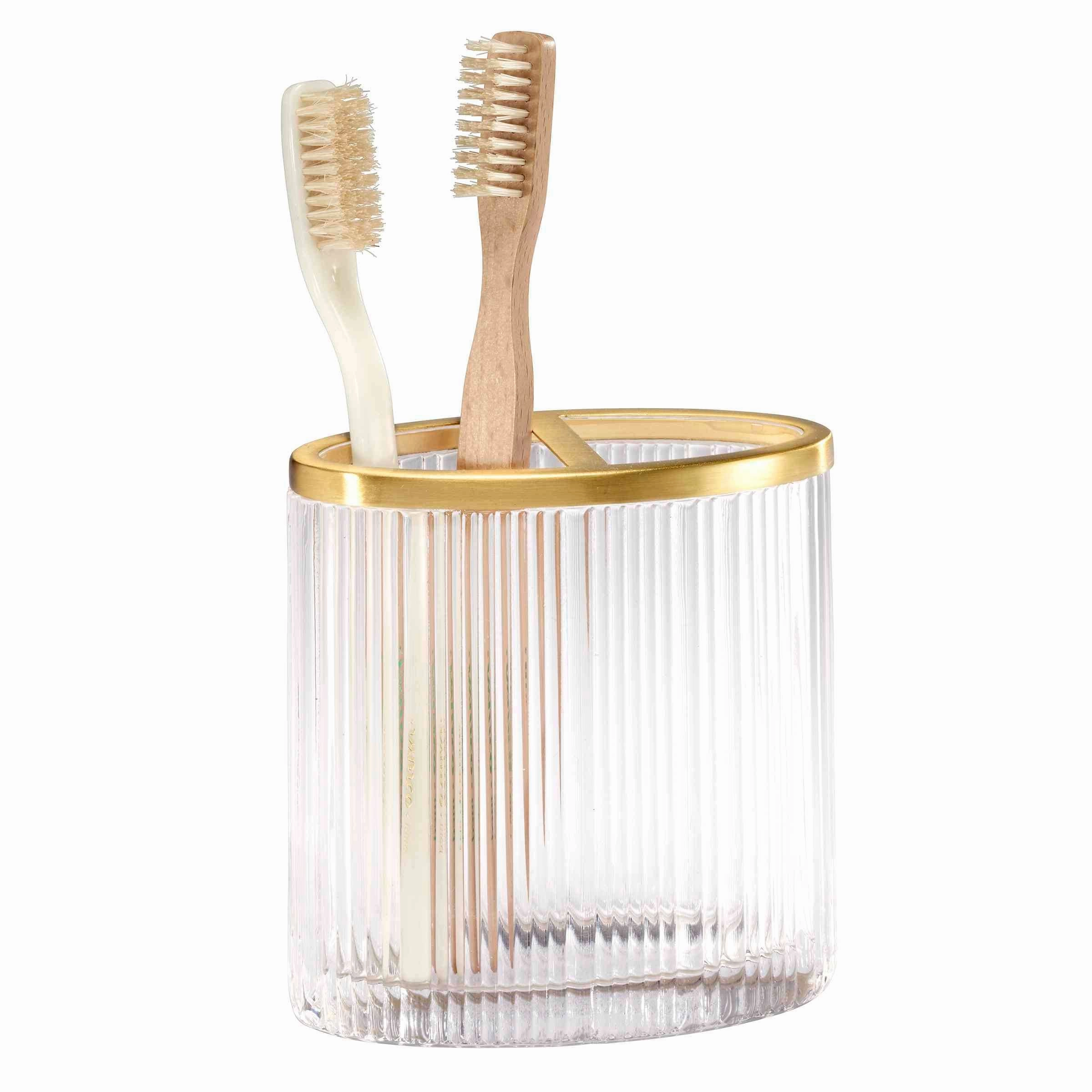 Nicole Miller Louise Toothbrush Holder - Clear - Toothbrush Holder