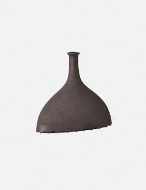 Noelle Geometric Decorative Vase, Black by Lemieux et Cie -  - home decor,home accents,interior accessories