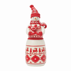 Nordic Noel Snowman with Cardi figurines,decorative figurines,home accents