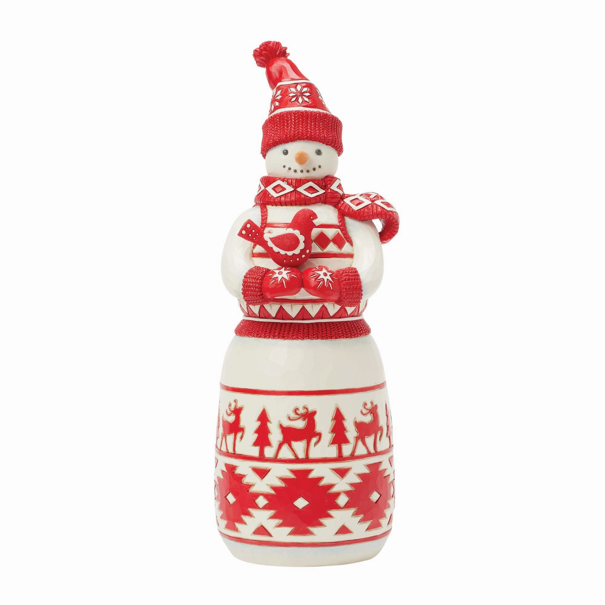 Nordic Noel Snowman with Cardi figurines,decorative figurines,home accents