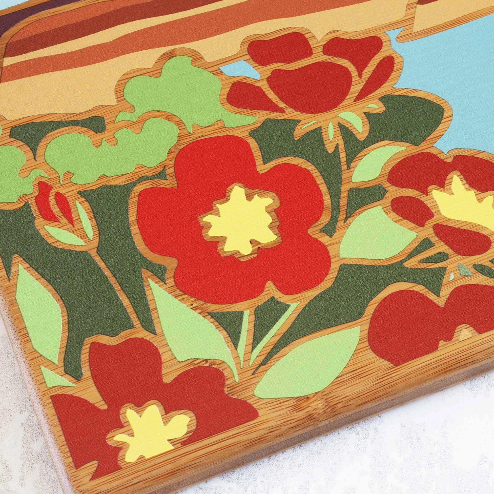 North Dakota Cutting Board with Artwork by Summer Stokes