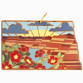 North Dakota Cutting Board with Artwork by Summer Stokes cutting board,chopping board,kitchen tools