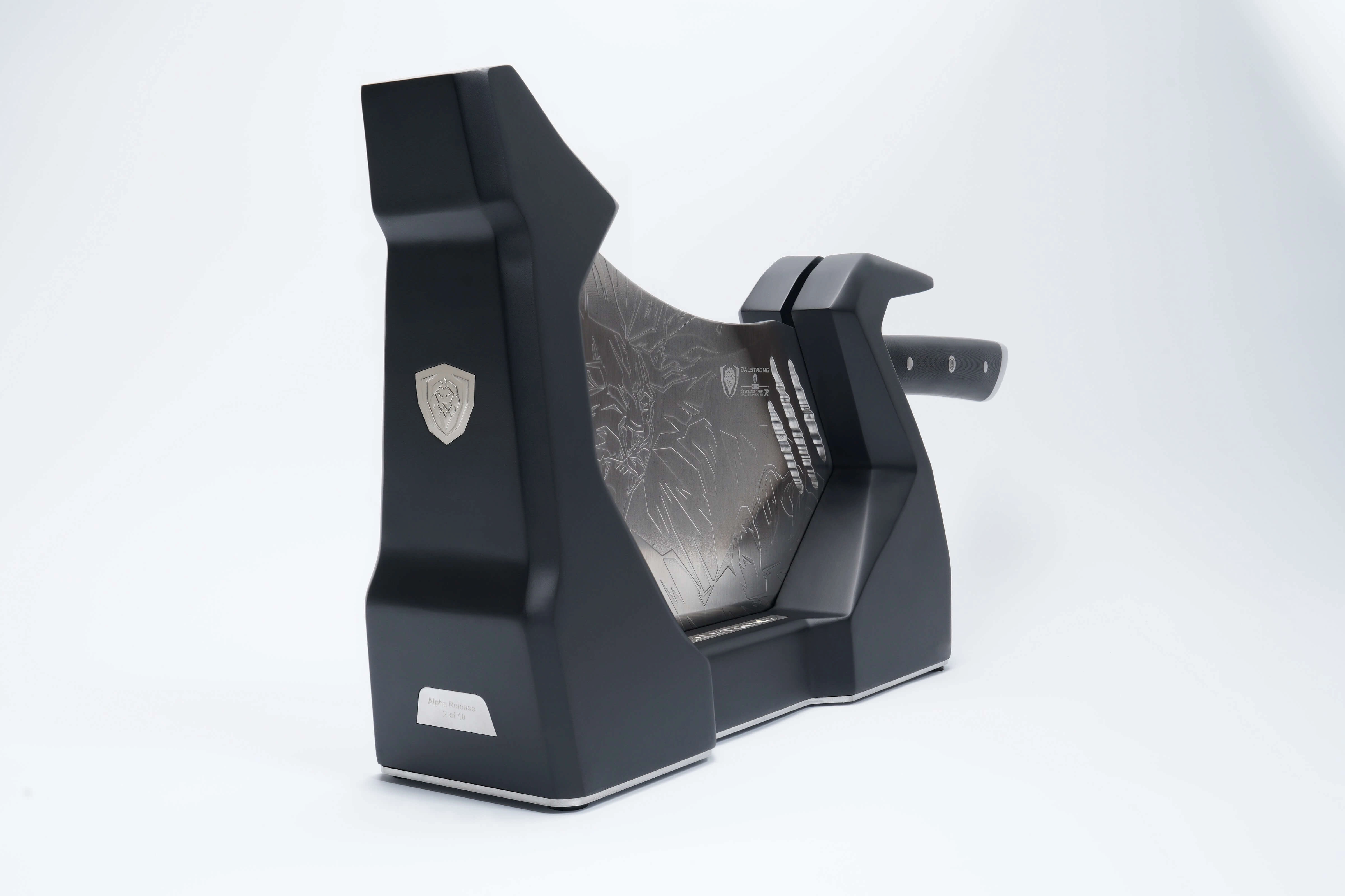 Obliterator XL Cleaver Knife | Rubberwood Stand | Gladiator Series R | Dalstrong 