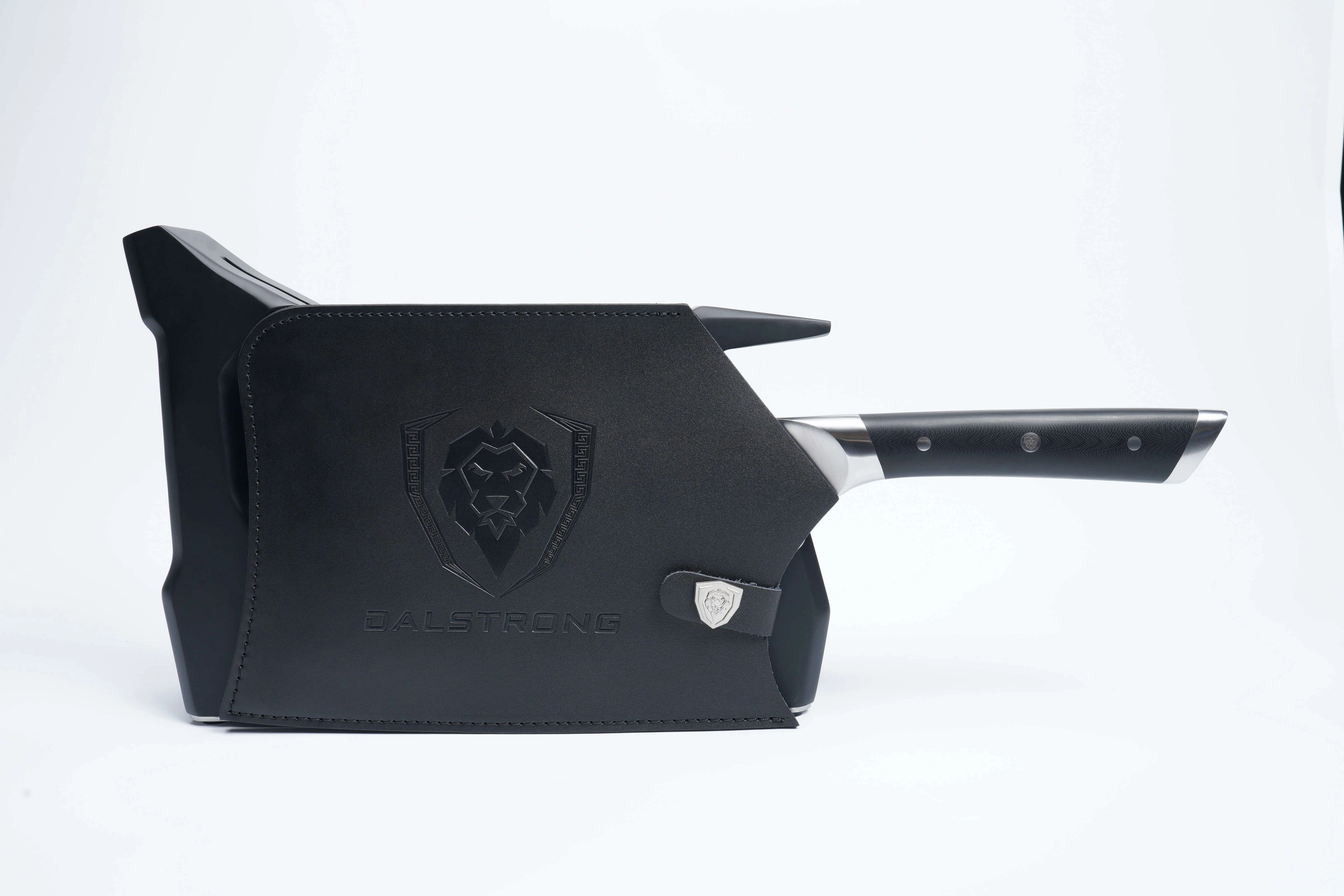 Obliterator XL Cleaver Knife | Rubberwood Stand | Gladiator Series R | Dalstrong 