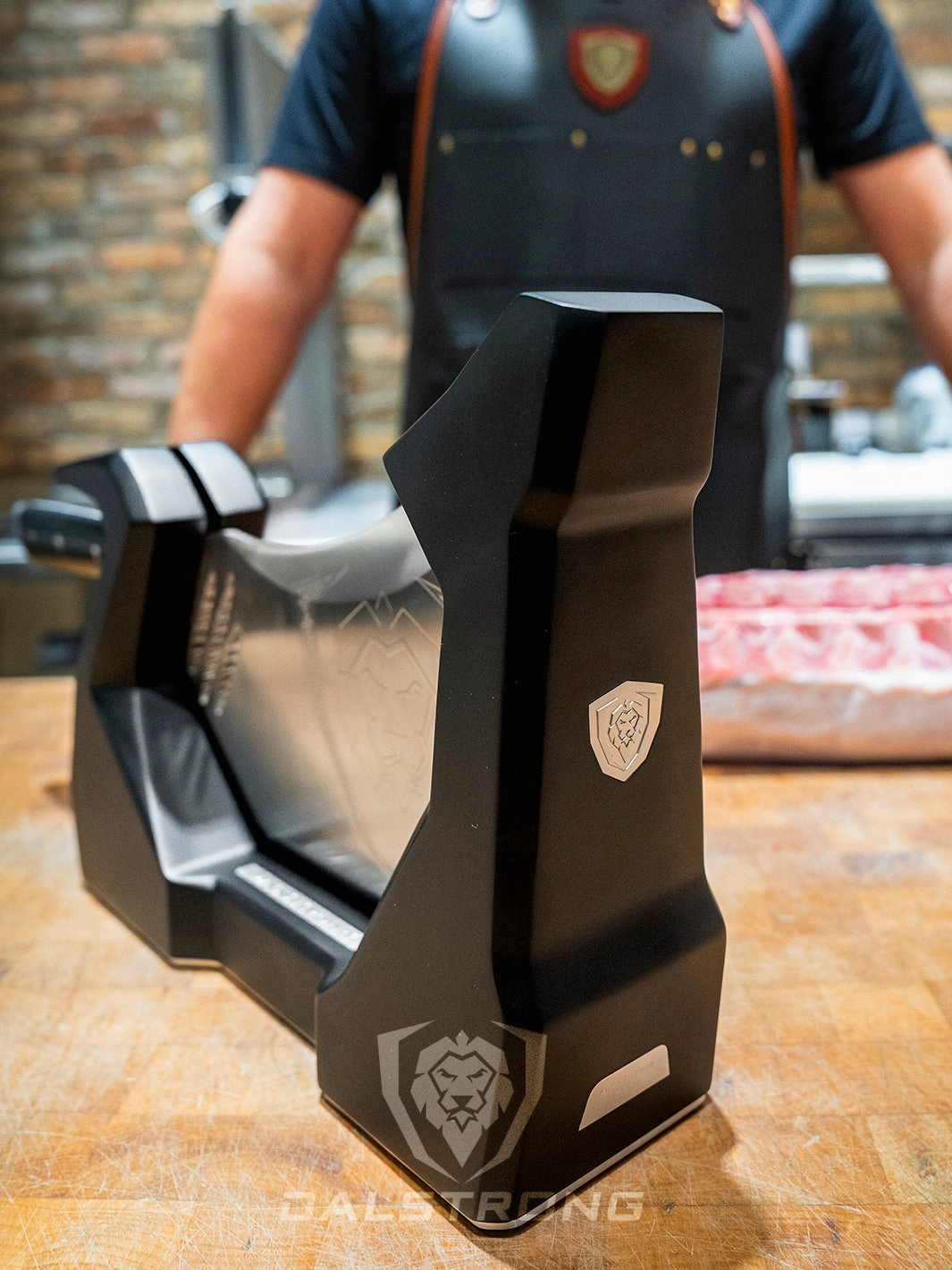 Obliterator XL Cleaver Knife | Rubberwood Stand | Gladiator Series R | Dalstrong 