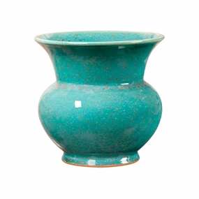 Olympia Mottled Turquoise Vase vase,flower vase,home decoration