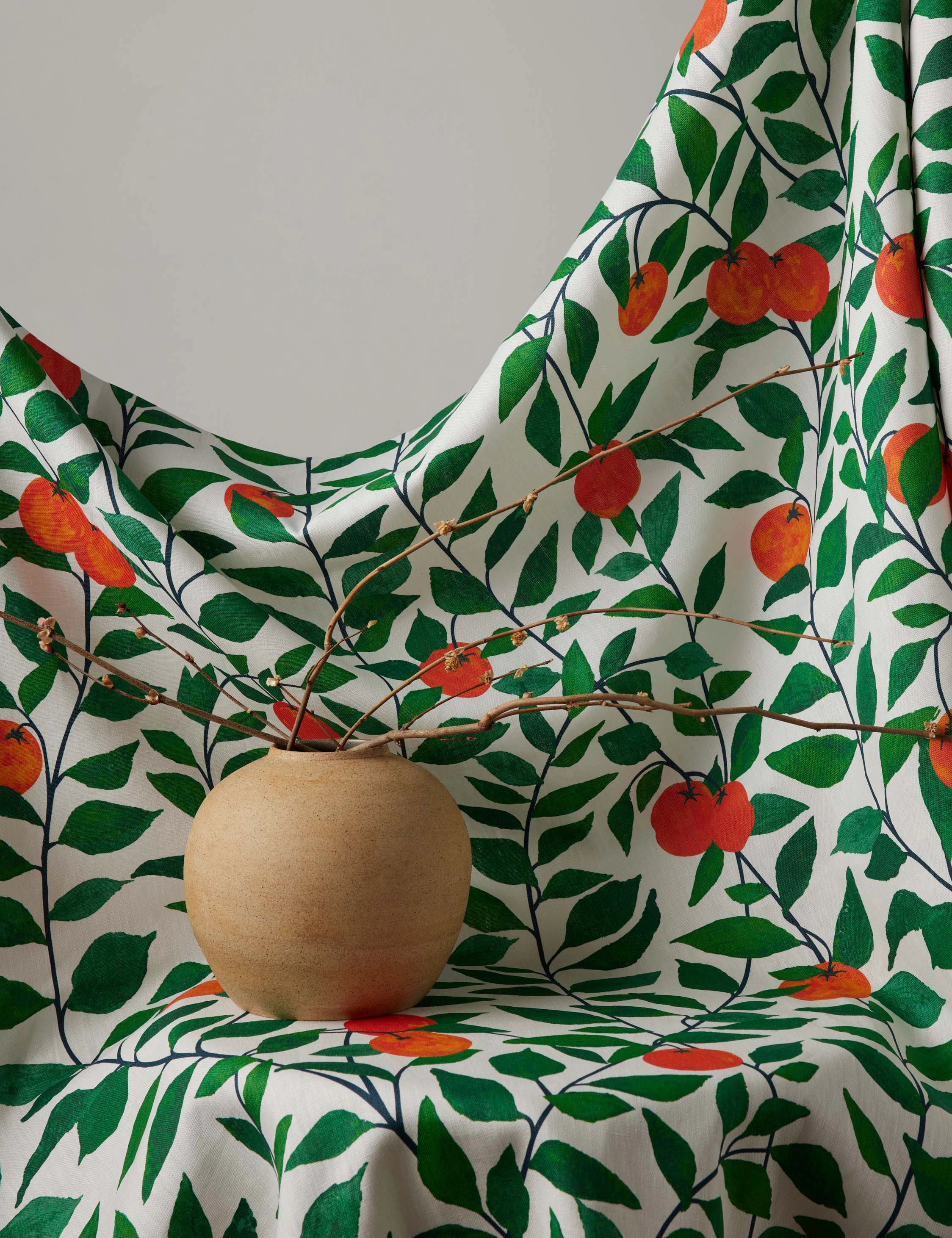Orange Crush Natural on Linen by Nathan Turner home decor,home accents,interior accessories
