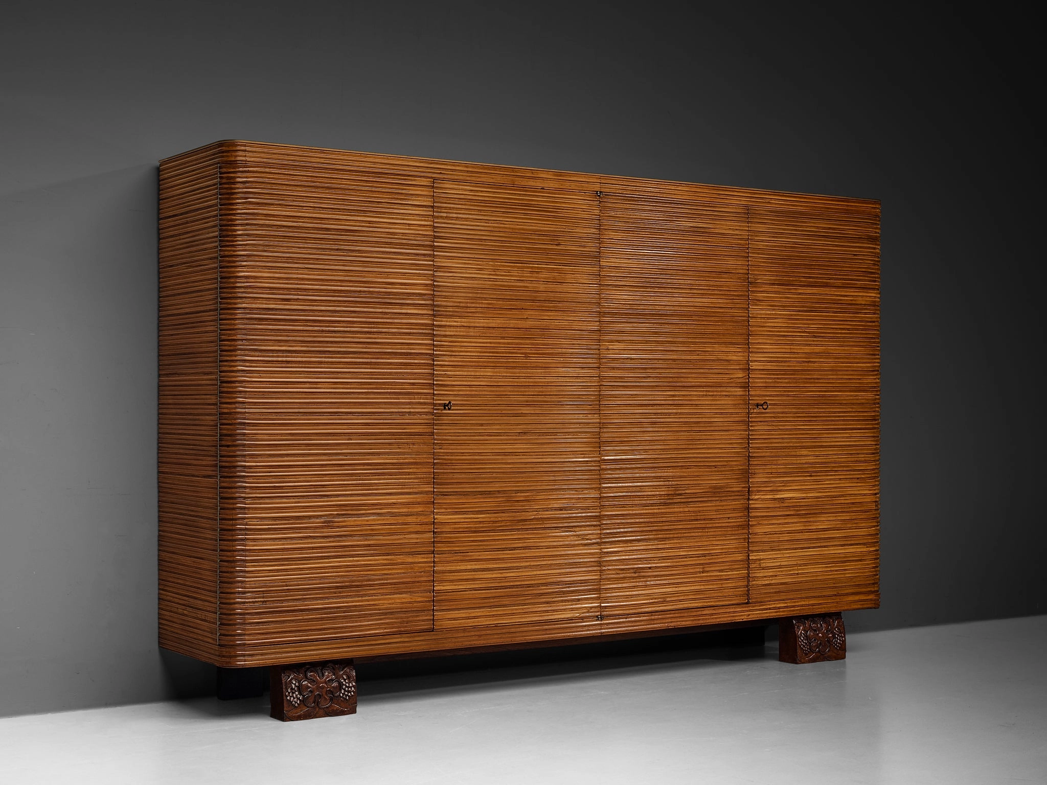 Osvaldo Borsani for Arredamenti Borsani Varedo Highboard in Cherry