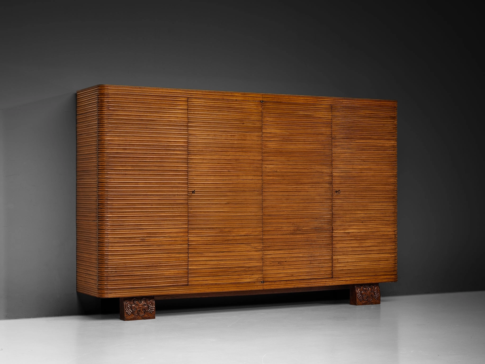 Osvaldo Borsani for Arredamenti Borsani Varedo Highboard in Cherry