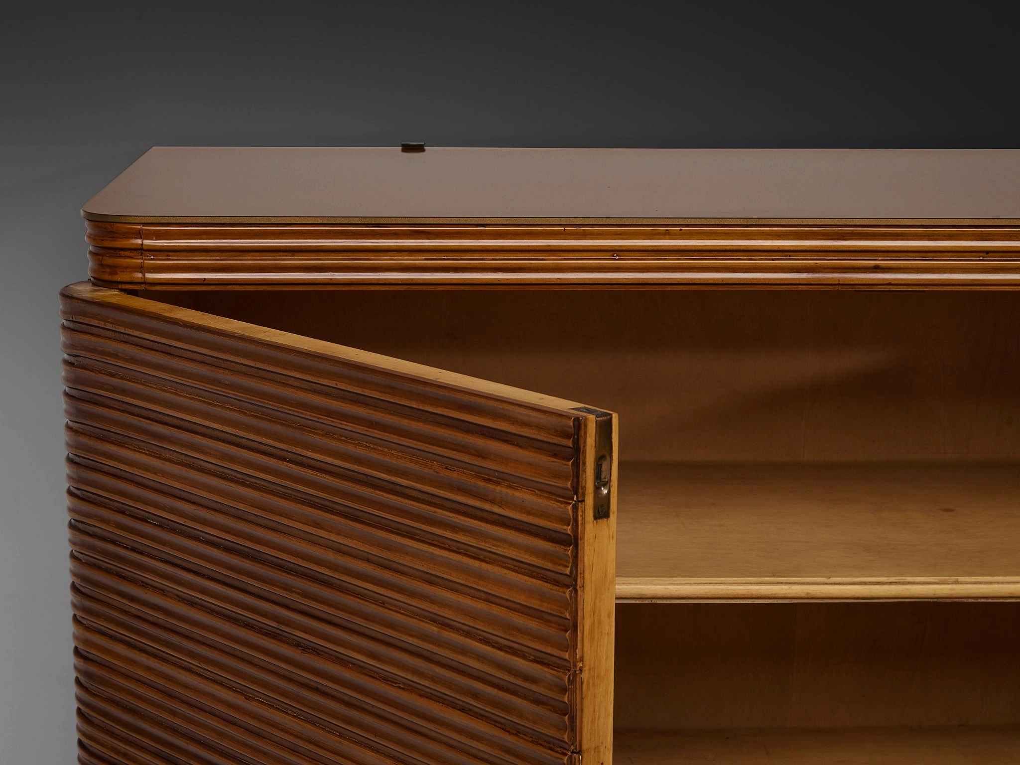 Osvaldo Borsani for Arredamenti Borsani Varedo Highboard in Cherry