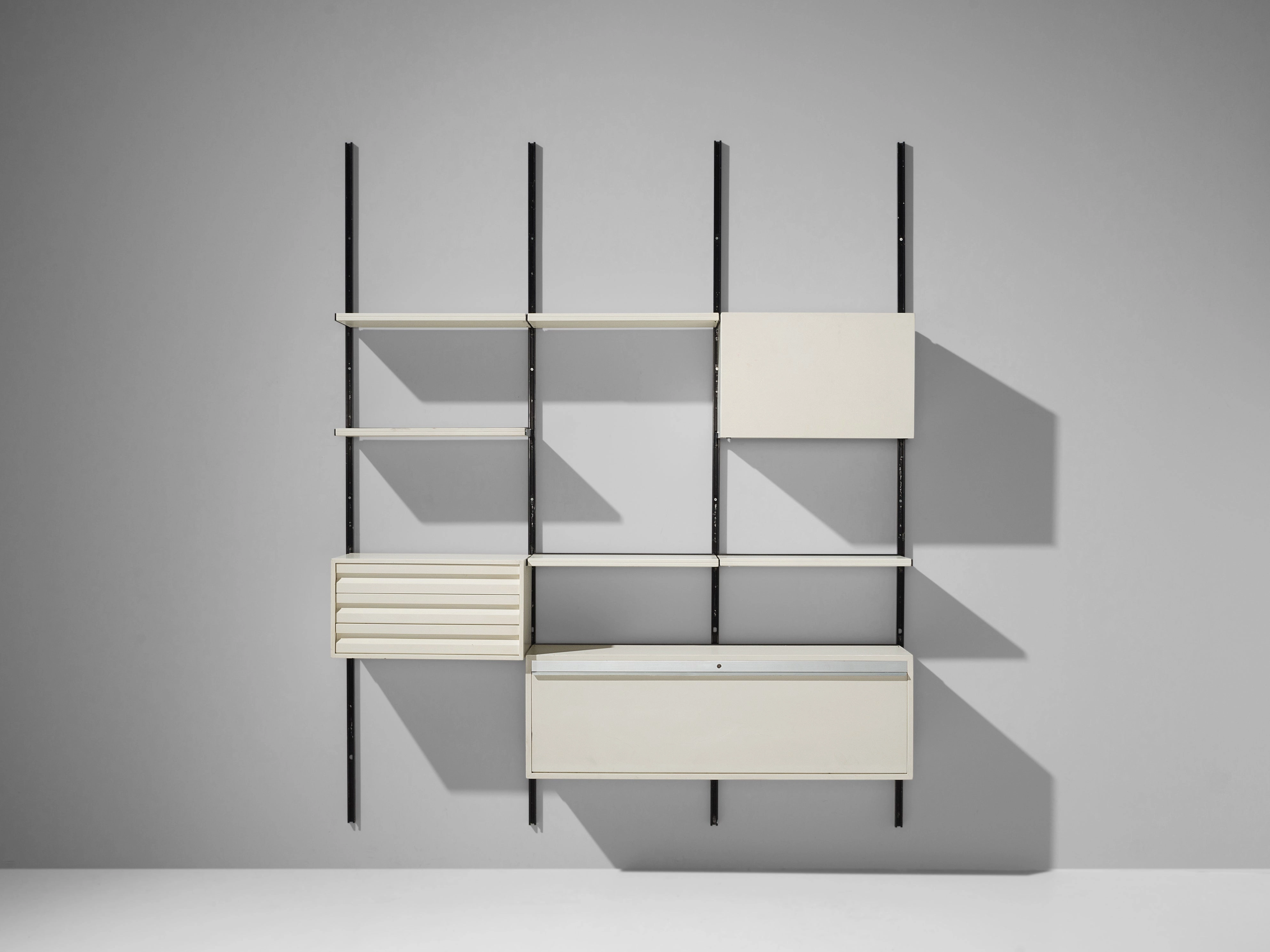 Osvaldo Borsani for Tecno White Wall Unit