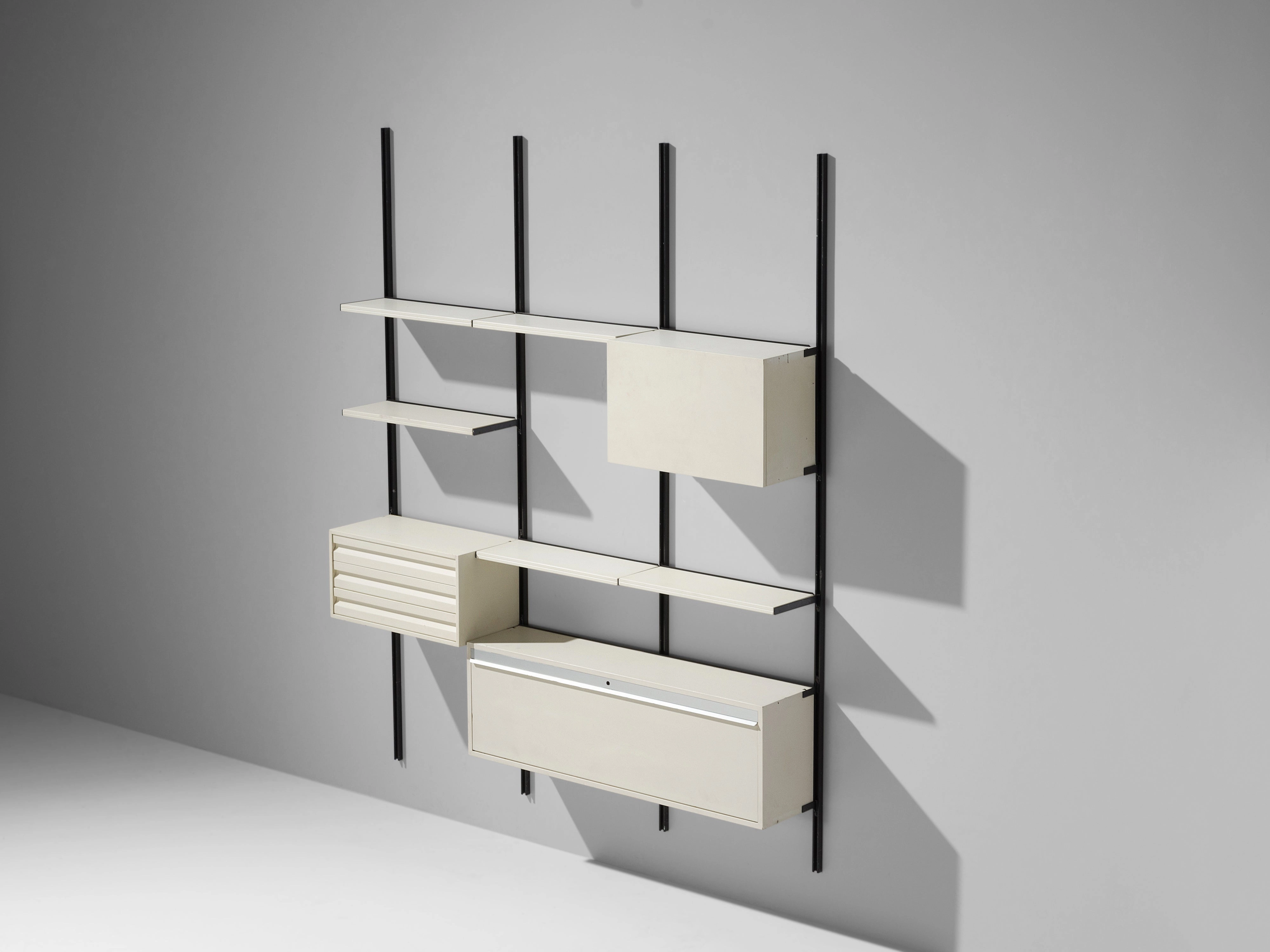 Osvaldo Borsani for Tecno White Wall Unit