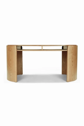 Oval Wood 2-Drawer Desk | NV Gallery Elipse desk,home desk,workstation