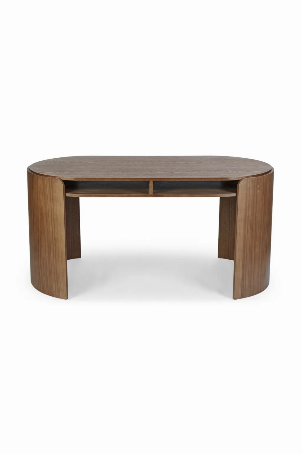 Oval Wood 2-Drawer Desk | NV Gallery Elipse