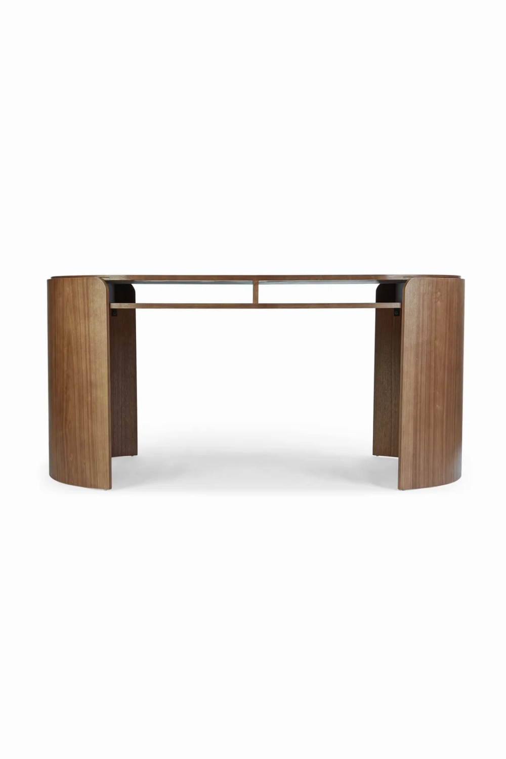 Oval Wood 2-Drawer Desk | NV Gallery Elipse