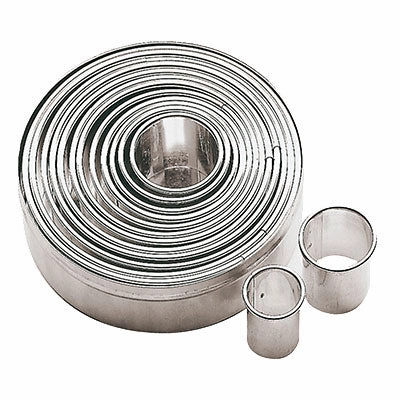 Paderno 47316-12 Round Dough Cutters, Set of 14 baking tools,cake baking,kitchen gadgets