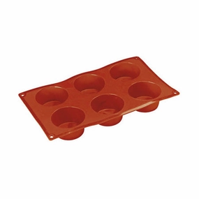 Paderno 47742-08 Non-Stick Silicone Muffin Mold, Sheet of 6, 2-3/4" baking tools,cake baking,kitchen gadgets