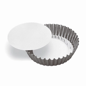 Paderno A4470210 Fluted Tin Tart Mold w/ Removable Bottom, 4" baking tools,cake baking,kitchen gadgets