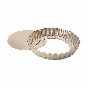 Paderno A4770226 Fluted Pan Tart w/ False Bottom, 10.25" baking tools,cake baking,kitchen gadgets