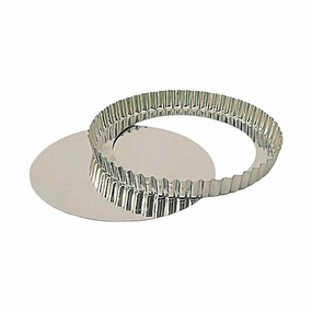 Paderno A4770230 Fluted Pan Tart w/ False Bottom, 11-7/8" baking tools,cake baking,kitchen gadgets