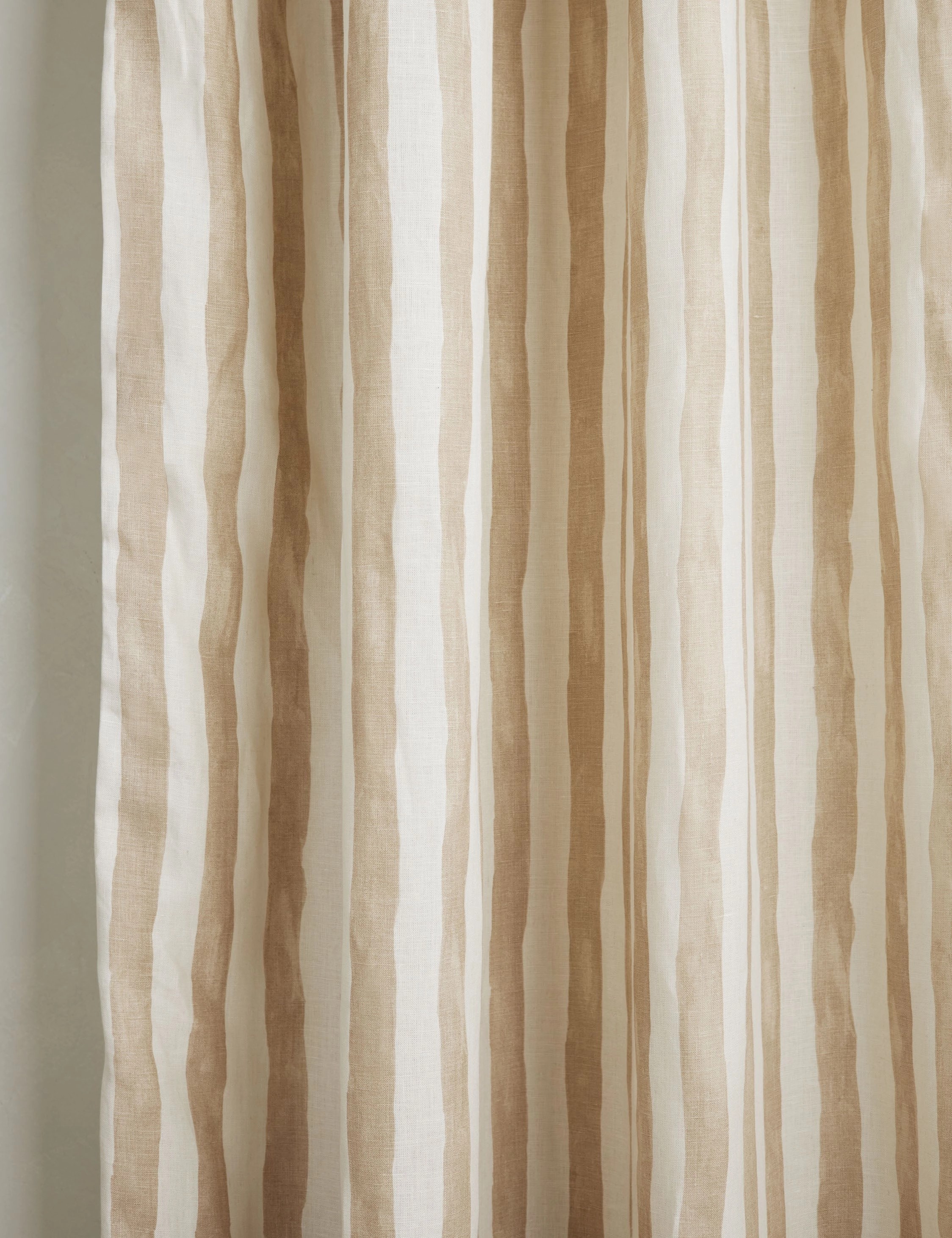 Painterly Stripe Linen Curtain Panel by Sarah Sherman Samuel