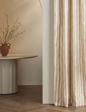 Painterly Stripe Linen Curtain Panel by Sarah Sherman Samuel home decor,home accents,interior accessories