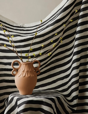 Painterly Stripe Linen Fabric by Sarah Sherman Samuel home decor,home accents,interior accessories