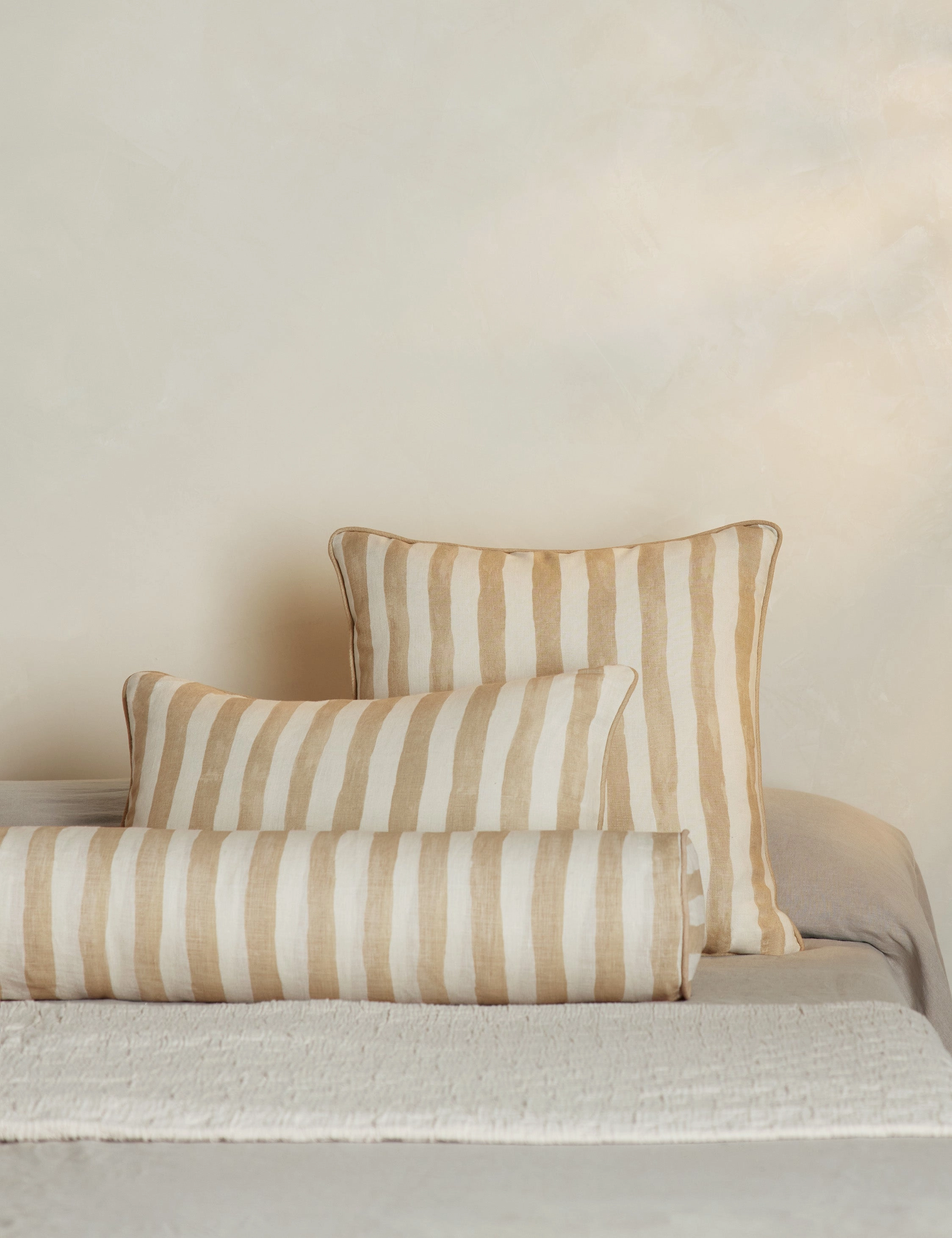 Painterly Stripe Linen Fabric by Sarah Sherman Samuel