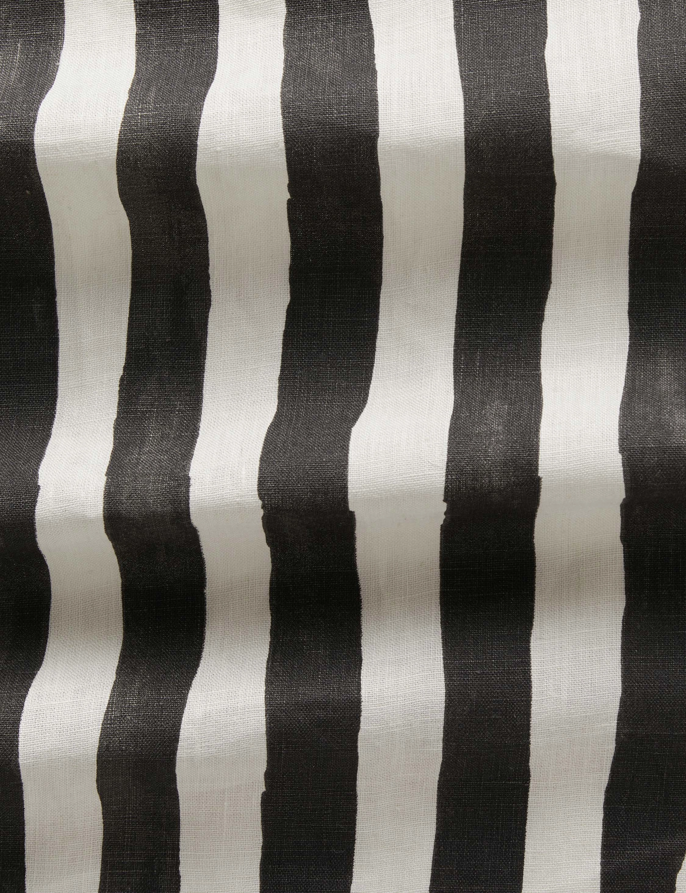Painterly Stripe Linen Fabric by Sarah Sherman Samuel