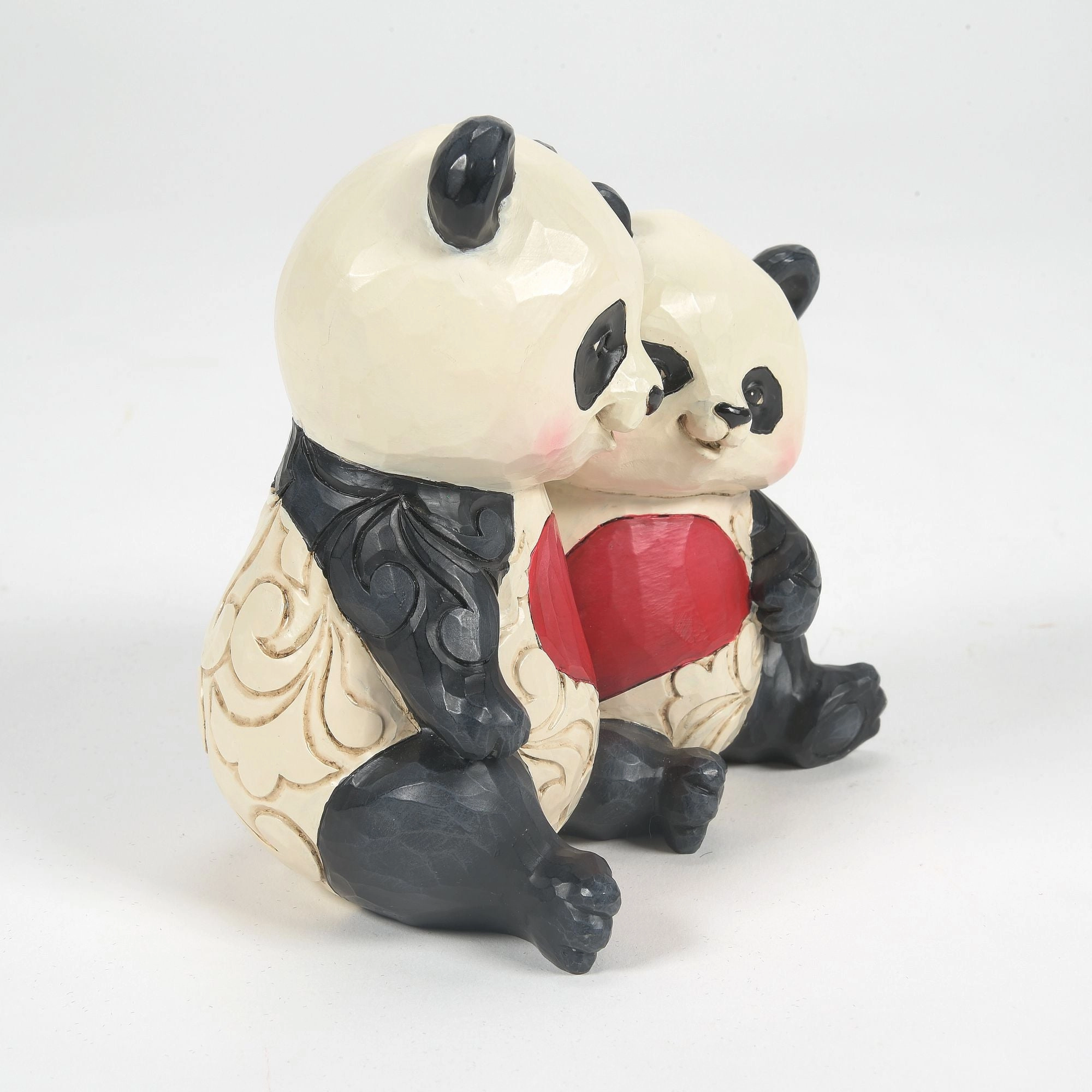 Panda Couple With Heart Fig