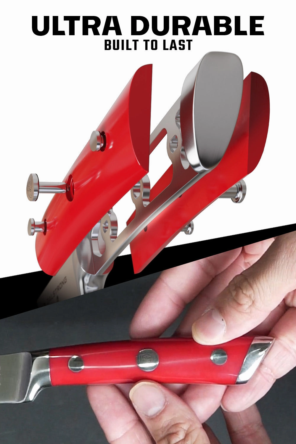 Paring Knife 3.5" | Crimson Red ABS Handle | Gladiator Series | NSF Certified | Dalstrong 