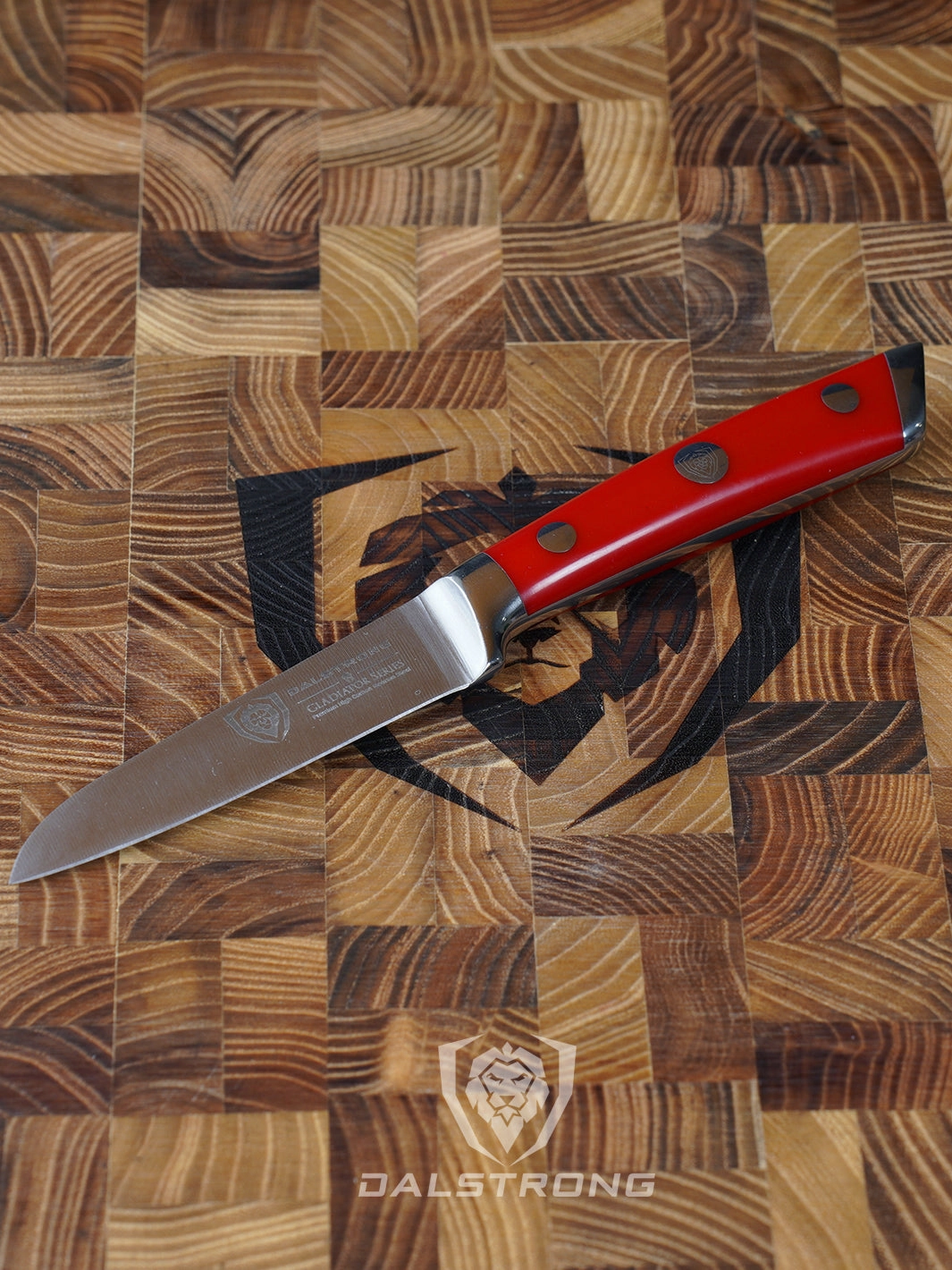 Paring Knife 3.5" | Crimson Red ABS Handle | Gladiator Series | NSF Certified | Dalstrong 