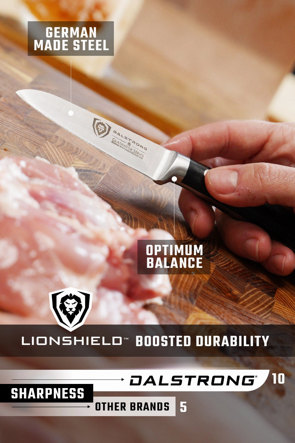 Paring Knife 3.5" | Gladiator Series | NSF Certified | Dalstrong 