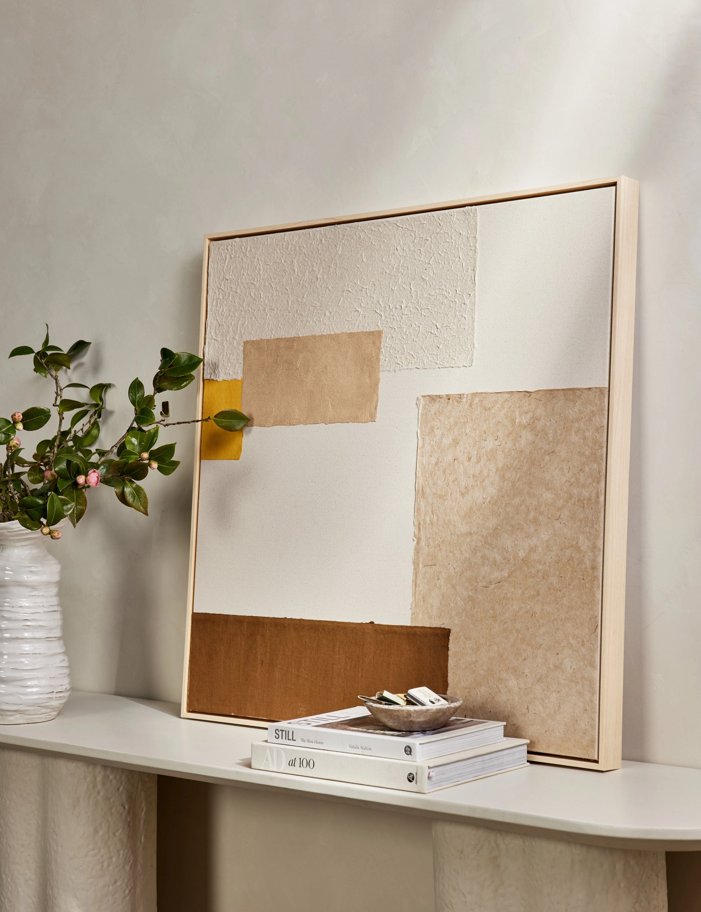 Patchwork Copper   Yellow Wall Art by Visual Contrast