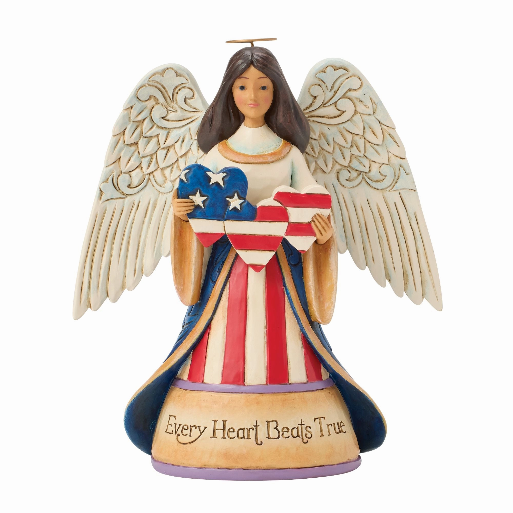 Patriotic Angel with Heart Fig figurines,decorative figurines,home accents