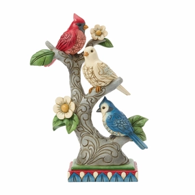 Patriotic Birds in Tree figurines,decorative figurines,home accents